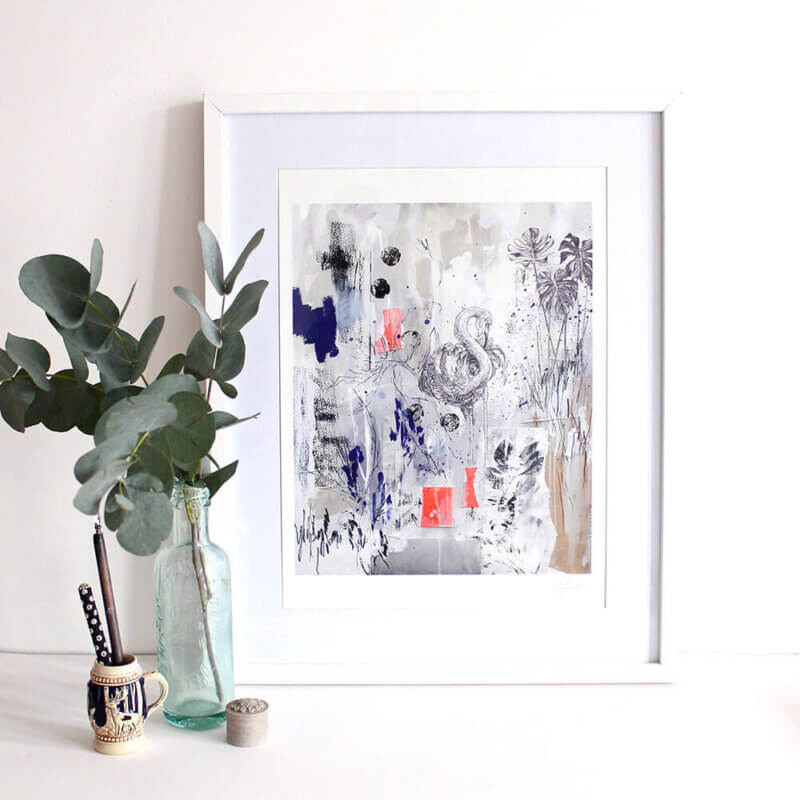 Caribbean Flamingo - Art Print - Image 2