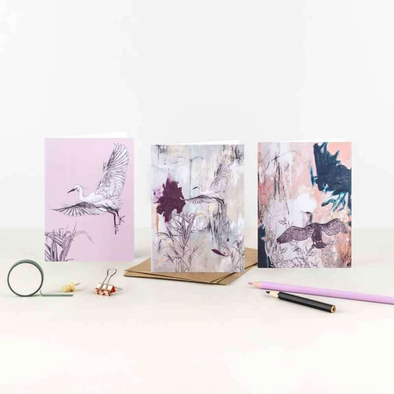 Egret-Cormorant-Note-Card-Set-Sky-Siouki