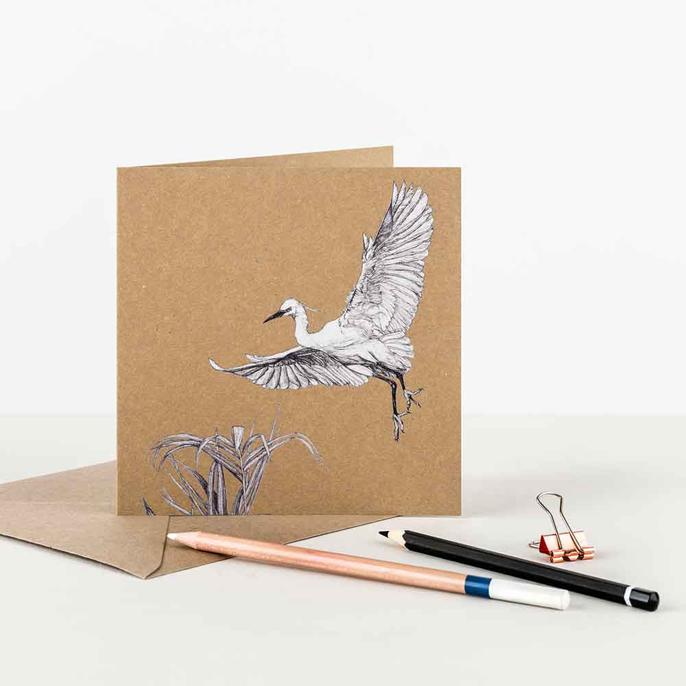Little-Egret-Recycled-Greeting-Card-Sky-Siouki
