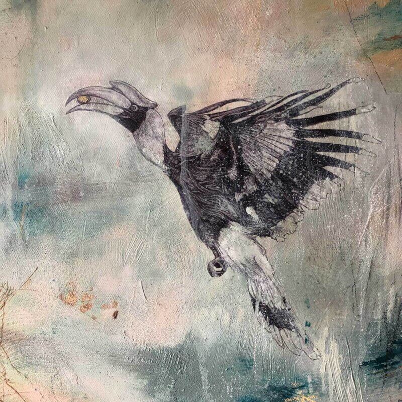 Descent-Painting-Hornbill-Sky-Siouki